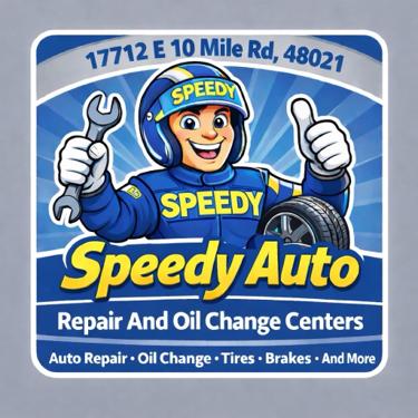 Speedy Auto Repair — Eastpointe, MI mascot logo